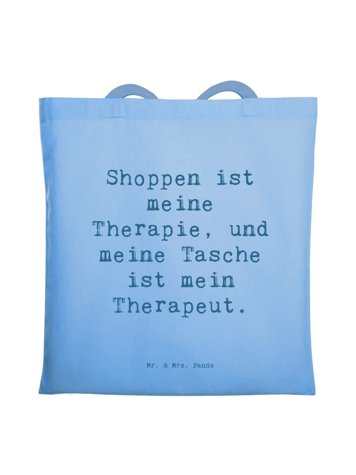 Сумка Mr. & Mrs. Panda Tragetasche Spruch Shoppen ist meine Therapie, ..., небесно-синий
Сумка Mr. & Mrs. Panda Tragetasche Spruch Shoppen ist meine Therapie, ..., небесно-синий