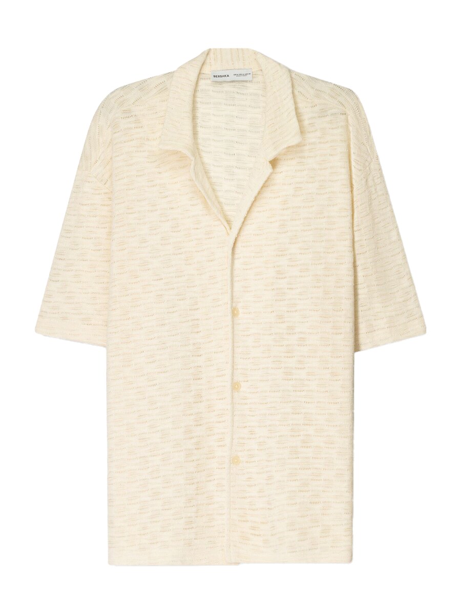 Рубашка на пуговицах Comfort fit Bershka, бежевый
Рубашка на пуговицах Comfort fit Bershka, бежевый