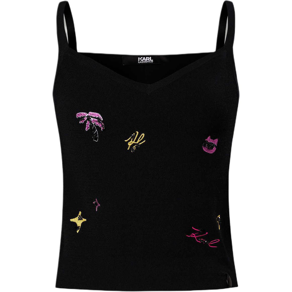 KARL LAGERFELD SS24 Женская черная майка KARL LAGERFELD / Karl Lagerfeld Jeans
KARL LAGERFELD SS24 Женская черная майка KARL LAGERFELD / Karl Lagerfeld Jeans