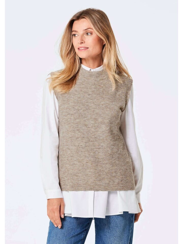 Пуловер GOLDNER Pullunder, серо-коричневый
Пуловер GOLDNER Pullunder, серо-коричневый