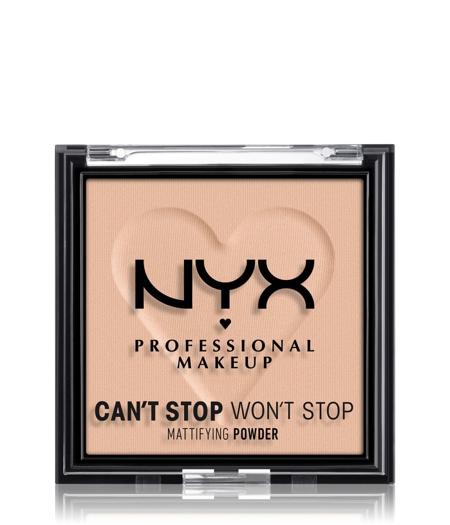 Компактная пудра NYX Professional Makeup Can’t Stop Won’t Stop Mattifying Powder, Nr. 04 - Medium, 6g
Компактная пудра NYX Professional Makeup Can’t Stop Won’t Stop Mattifying Powder, Nr. 04 - Medium, 6g