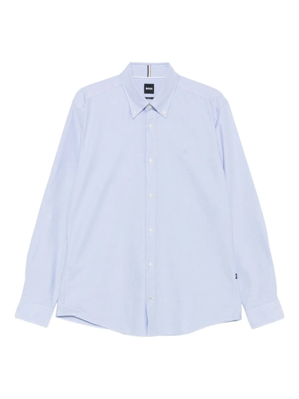 Хлопковая рубашка с вышитым логотипом BOSS, синий
Хлопковая рубашка с вышитым логотипом BOSS, синий