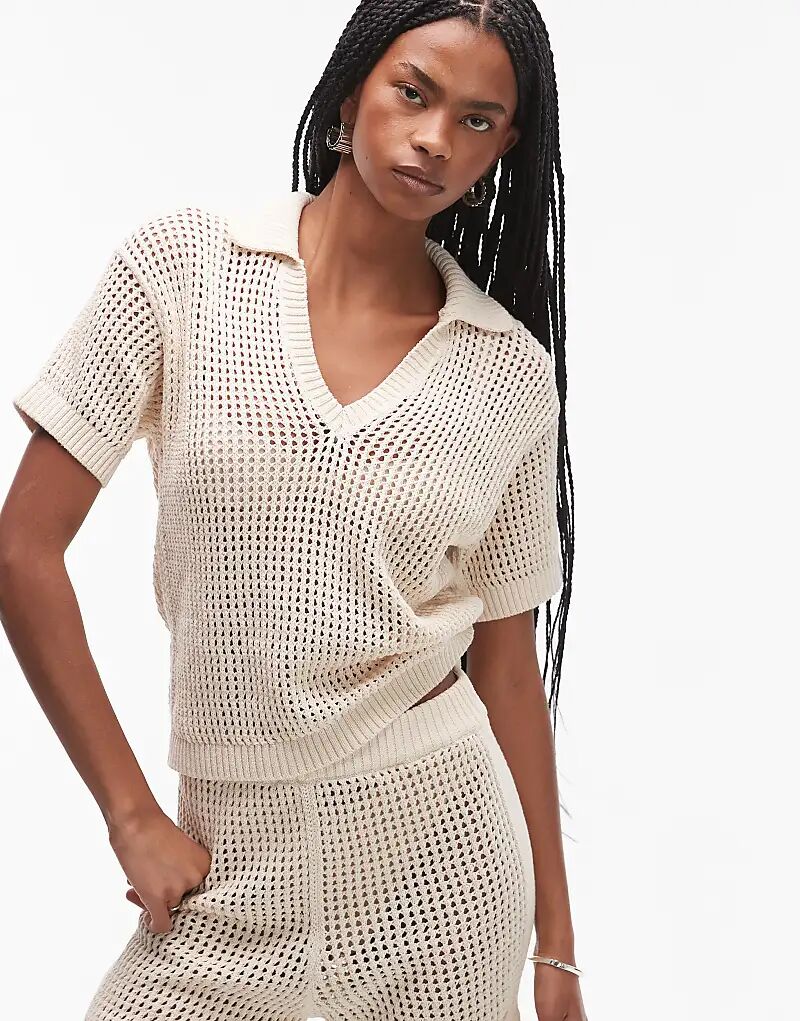 Рубашка Tommy Hilfiger Crochet с короткими рукавами бежевого цвета
Рубашка Tommy Hilfiger Crochet с короткими рукавами бежевого цвета