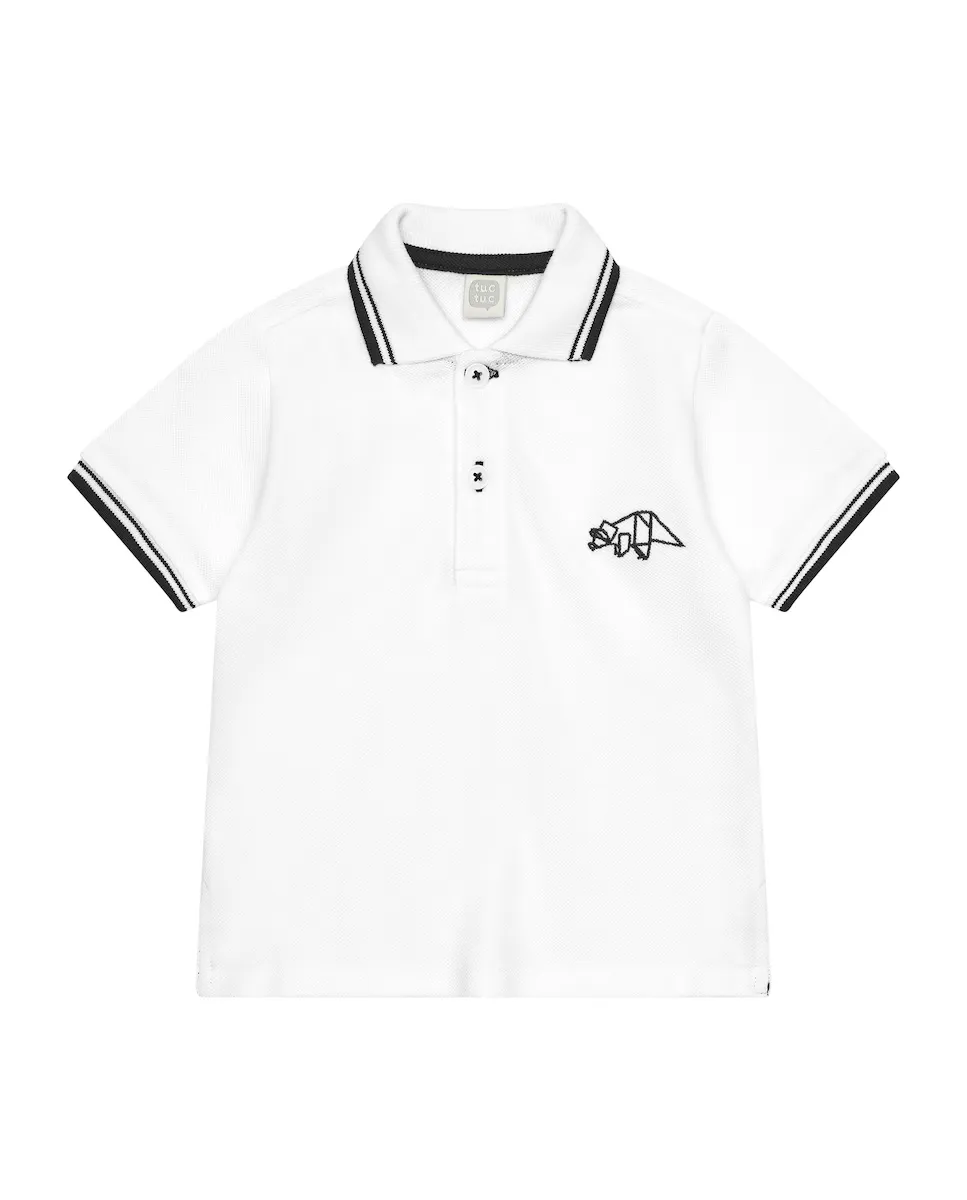 Рубашка-поло для мальчиков с короткими рукавами и контрастной отделкой Tuc tuc, белый
Рубашка-поло для мальчиков с короткими рукавами и контрастной отделкой Tuc tuc, белый