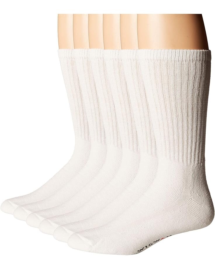 Носки Unisex Wigwam Super 60 Crew 6 Pack, белый 
Носки Unisex Wigwam Super 60 Crew 6 Pack, белый