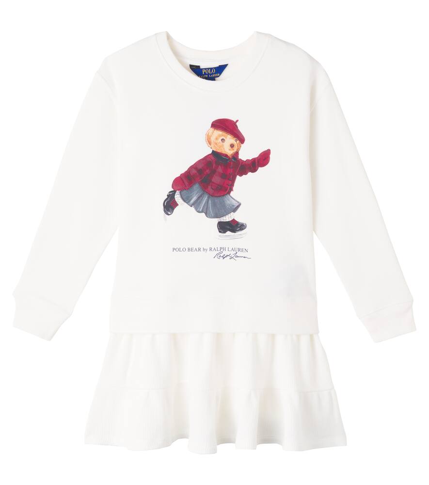 Хлопковое платье с принтом Polo Bear Polo Ralph Lauren Kids, Trophy Cream
Хлопковое платье с принтом Polo Bear Polo Ralph Lauren Kids, Trophy Cream