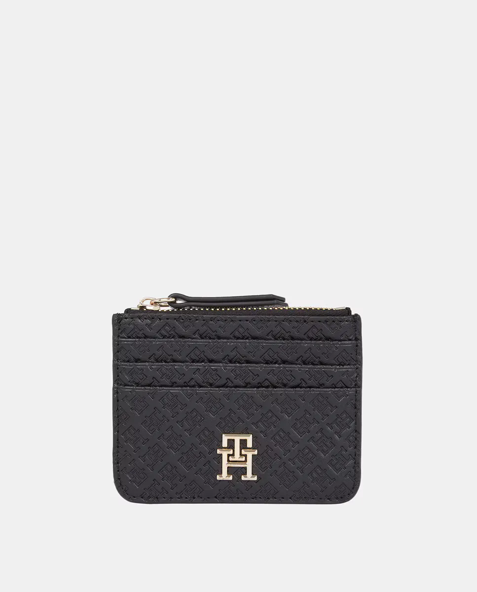 Маленькая черная женская визитница с монограммой Tommy Hilfiger, черный
Маленькая черная женская визитница с монограммой Tommy Hilfiger, черный