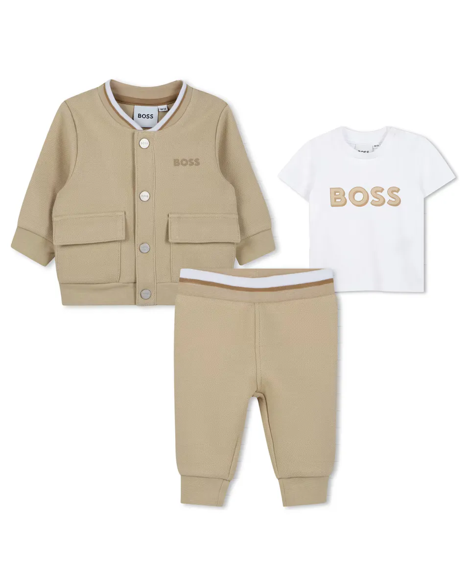 Baby boy набор из 3 предметов натурального цвета с длинным рукавом BOSS Kidswear, бежевый
Baby boy набор из 3 предметов натурального цвета с длинным рукавом BOSS Kidswear, бежевый