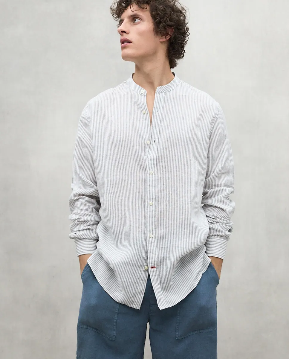 Мужская рубашка с длинными рукавами и воротником Мао Ecoalf, белый
Мужская рубашка с длинными рукавами и воротником Мао Ecoalf, белый