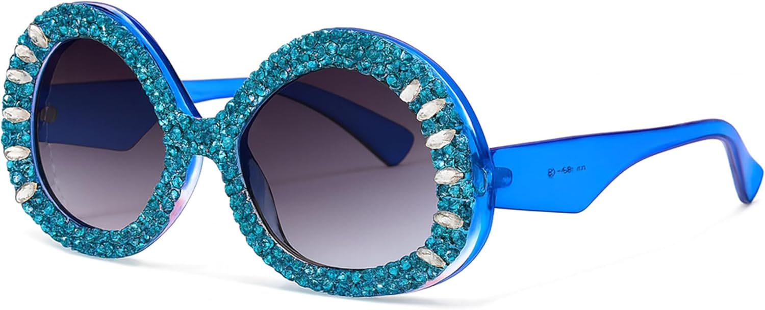 Женские солнцезащитные очки bullabulling с крупными стразами, овальной формы, кристально сверкающие, с бриллиантами, защита от УФ-излучения UV400, в стиле ретро, для вечеринок, Blue
Женские солнцезащитные очки bullabulling с крупными стразами, овальной формы, кристально сверкающие, с бриллиантами, защита от УФ-излучения UV400, в стиле ретро, для вечеринок, Blue