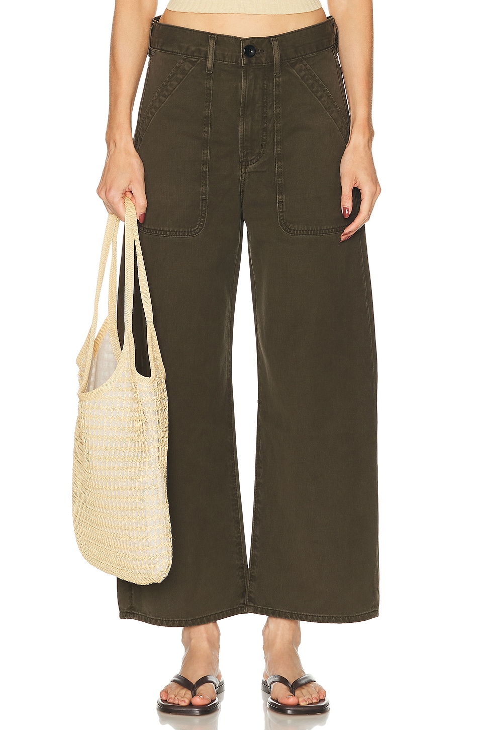 Ayla Брюки карго Crop Citizens Of Humanity, Dark Olive
Ayla Брюки карго Crop Citizens Of Humanity, Dark Olive