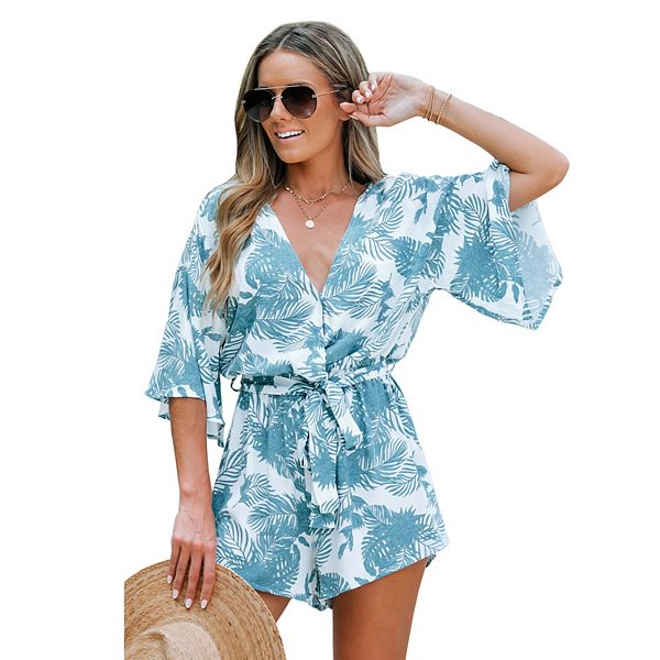 Женский ромпер с тропическим цветочным принтом и поясом Cupshe
Женский ромпер с тропическим цветочным принтом и поясом Cupshe