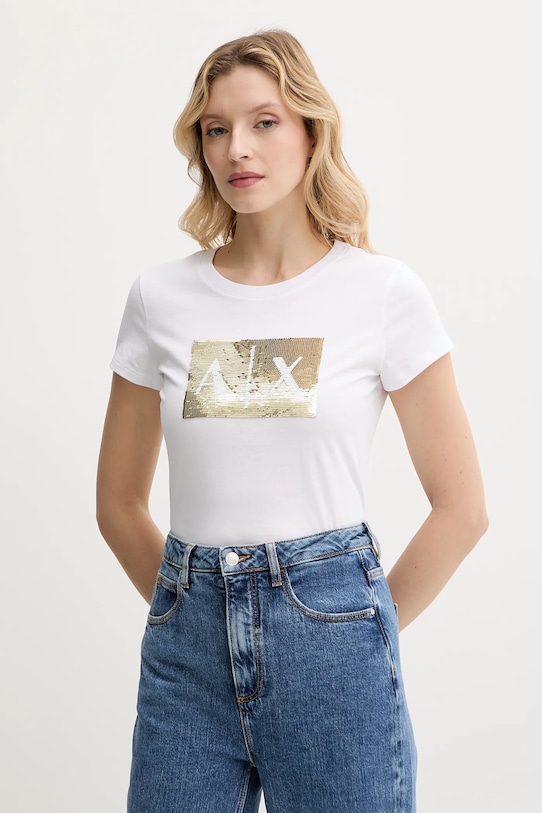 Хлопковая футболка Armani Exchange, белый
Хлопковая футболка Armani Exchange, белый