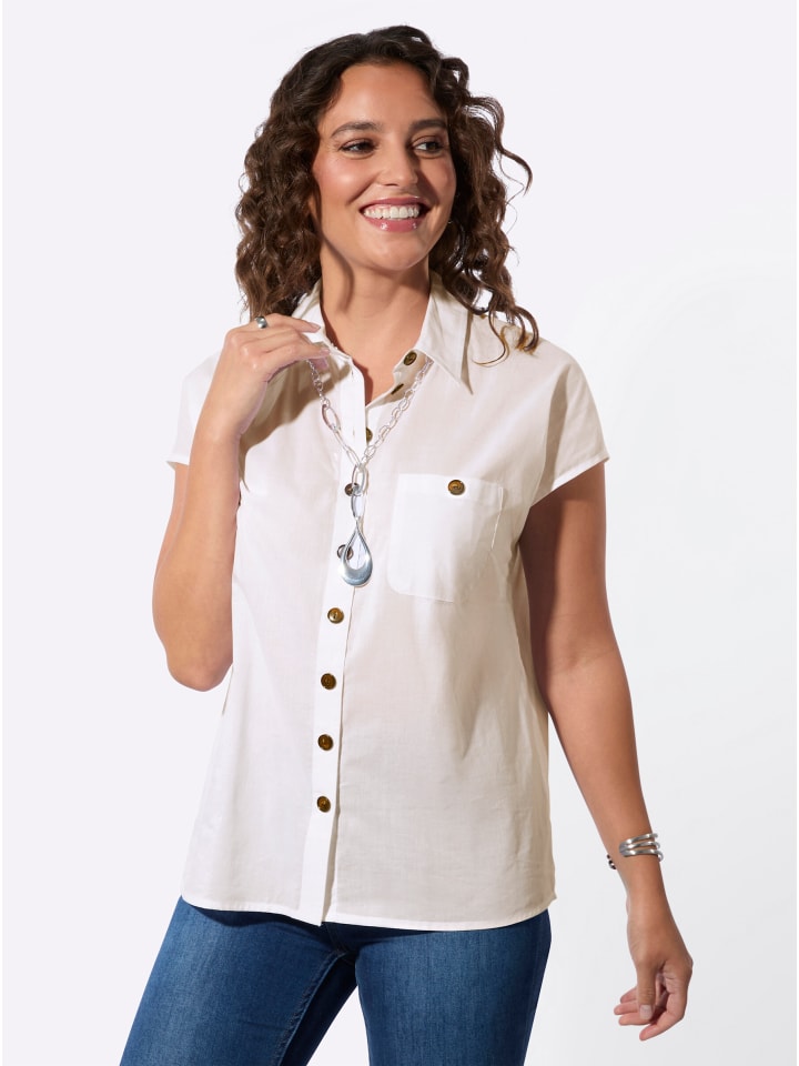 Блузка с короткими рукавами цвета экрю WITT WEIDEN
Блузка с короткими рукавами цвета экрю WITT WEIDEN