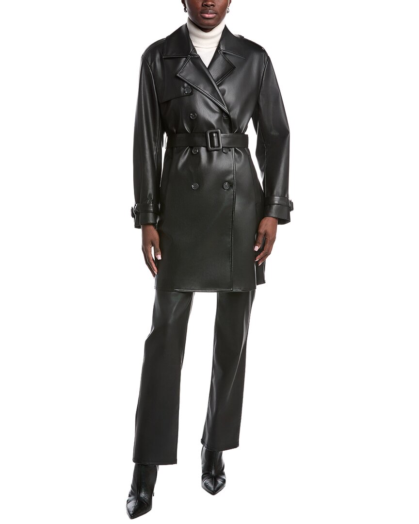 Тренч из искусственной кожи Kenneth Cole Kenneth Cole, черный
Тренч из искусственной кожи Kenneth Cole Kenneth Cole, черный