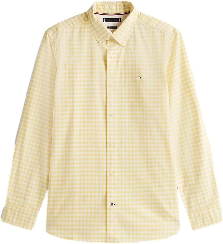 Мужская фирменная рубашка TOMMY HILFIGER с длинным рукавом и застежкой на пуговицы, классического кроя, коллекция 2025 года, Gingham Citronella
Мужская фирменная рубашка TOMMY HILFIGER с длинным рукавом и застежкой на пуговицы, классического кроя, коллекция 2025 года, Gingham Citronella