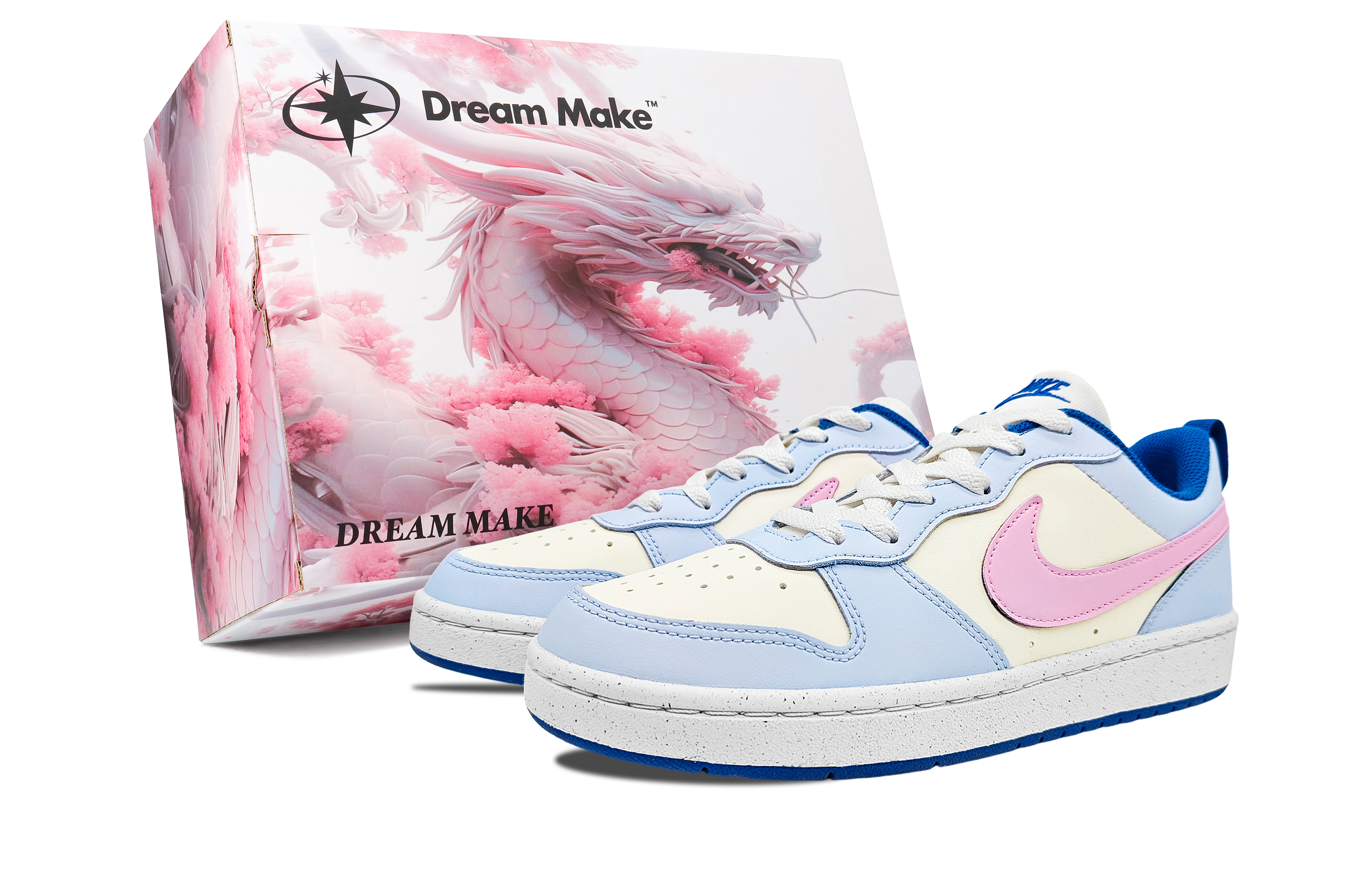 Кроссовки Court Borough Sakura Sea BOX с противоскользящим покрытием, износостойкие, низкие, для детей и подростков Nike, розовый/синий
Кроссовки Court Borough Sakura Sea BOX с противоскользящим покрытием, износостойкие, низкие, для детей и подростков Nike, розовый/синий