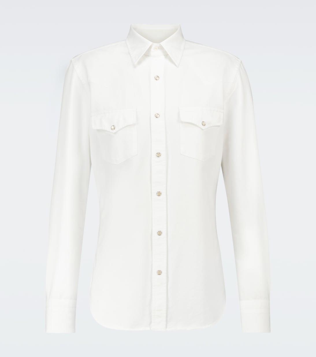 Рубашка из хлопка с длинными рукавами в стиле вестерн Tom Ford, белый
Рубашка из хлопка с длинными рукавами в стиле вестерн Tom Ford, белый