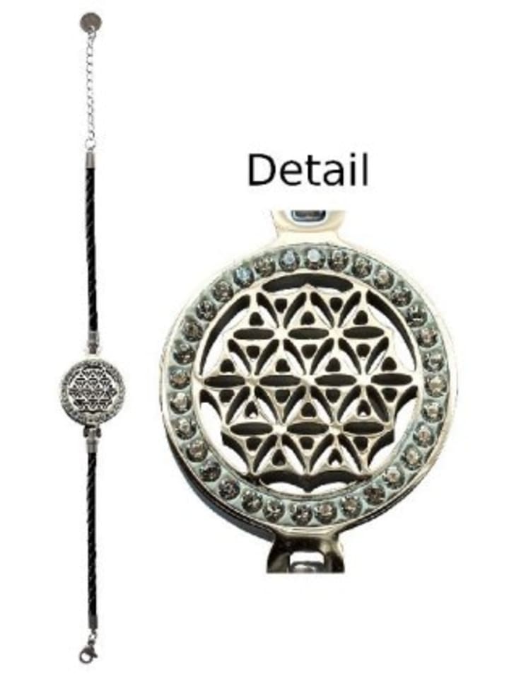 Saraswati Design Nonbook - Браслет "Цветок жизни" из кожи черного цвета, нержавеющая сталь с цирконием
Saraswati Design Nonbook - Браслет "Цветок жизни" из кожи черного цвета, нержавеющая сталь с цирконием