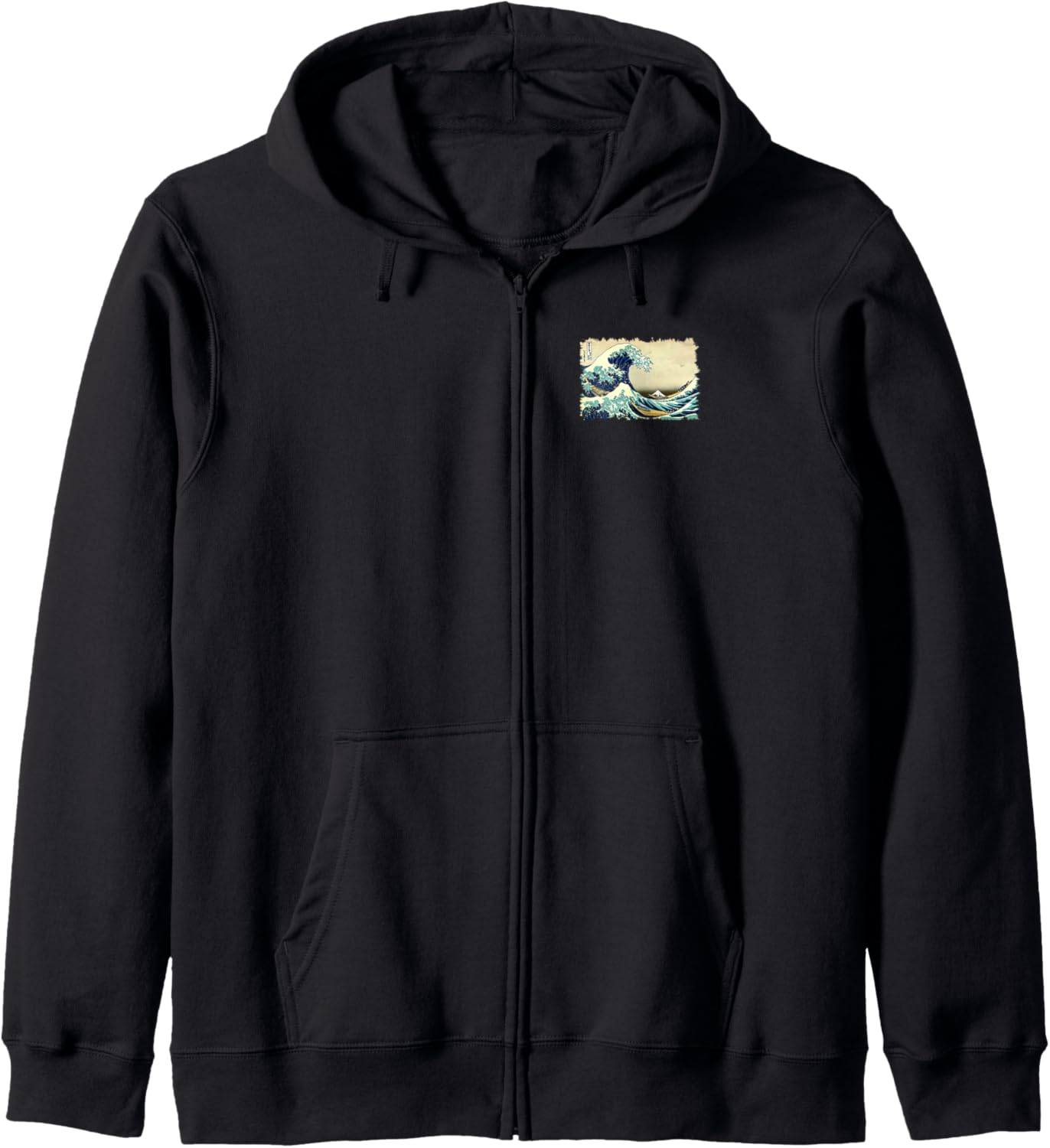 Худи на молнии с изображением знаменитой винтажной картины Кацусики Хокусая «Большая волна у Канагавы», черная Smooth Hq
Худи на молнии с изображением знаменитой винтажной картины Кацусики Хокусая «Большая волна у Канагавы», черная Smooth Hq