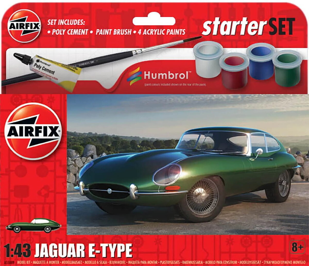 Стартовый набор Jaguar E-Type 1:43 Airfix A55009
Стартовый набор Jaguar E-Type 1:43 Airfix A55009