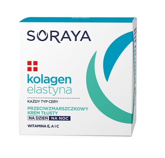 Жирный крем против морщин для дня и ночи, 50 мл Soraya, Collagen & Elastin 
Жирный крем против морщин для дня и ночи, 50 мл Soraya, Collagen & Elastin