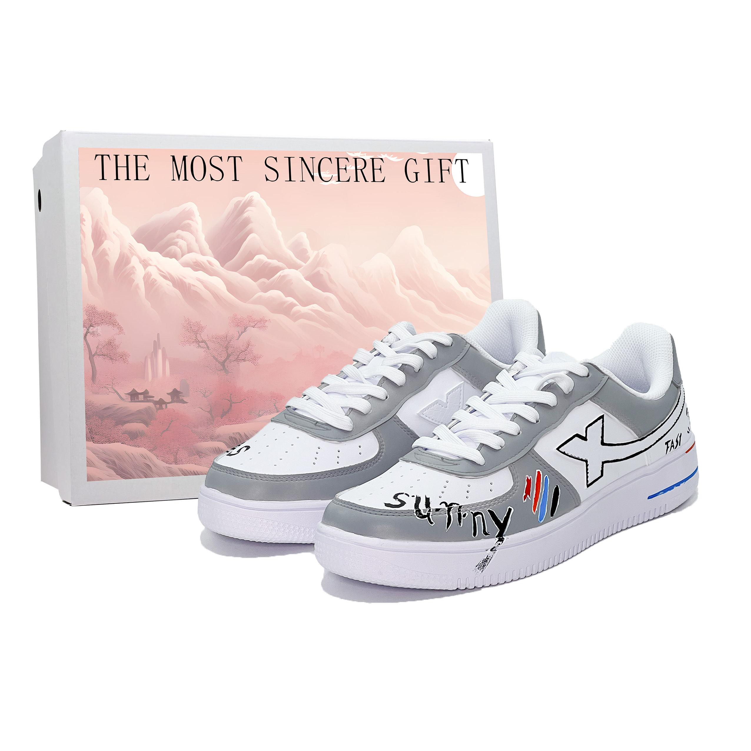 XTEP Кроссовки Air Force One Slip с низким верхом и амортизацией для скейтбординга, мужские, белые, серые 
XTEP Кроссовки Air Force One Slip с низким верхом и амортизацией для скейтбординга, мужские, белые, серые