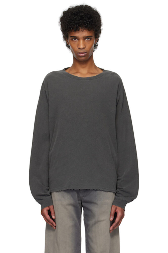 Черная укороченная футболка Folsom John Elliott
Черная укороченная футболка Folsom John Elliott