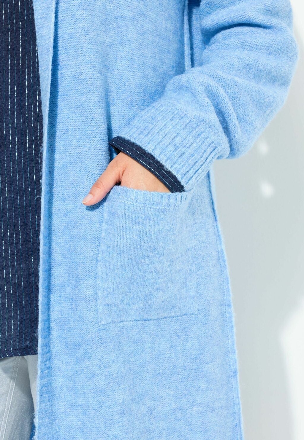 Кардиган Ulla Popken, светло-голубой
Кардиган Ulla Popken, светло-голубой