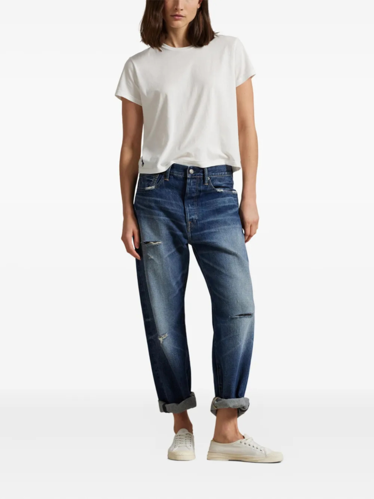 Polo Ralph Lauren прямые джинсы с эффектом потертости, синий
Polo Ralph Lauren прямые джинсы с эффектом потертости, синий