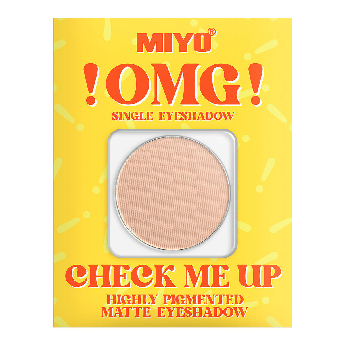 Матовые тени для век 02 пудинг Miyo Omg! Check Me Up, 1,3 гр
Матовые тени для век 02 пудинг Miyo Omg! Check Me Up, 1,3 гр