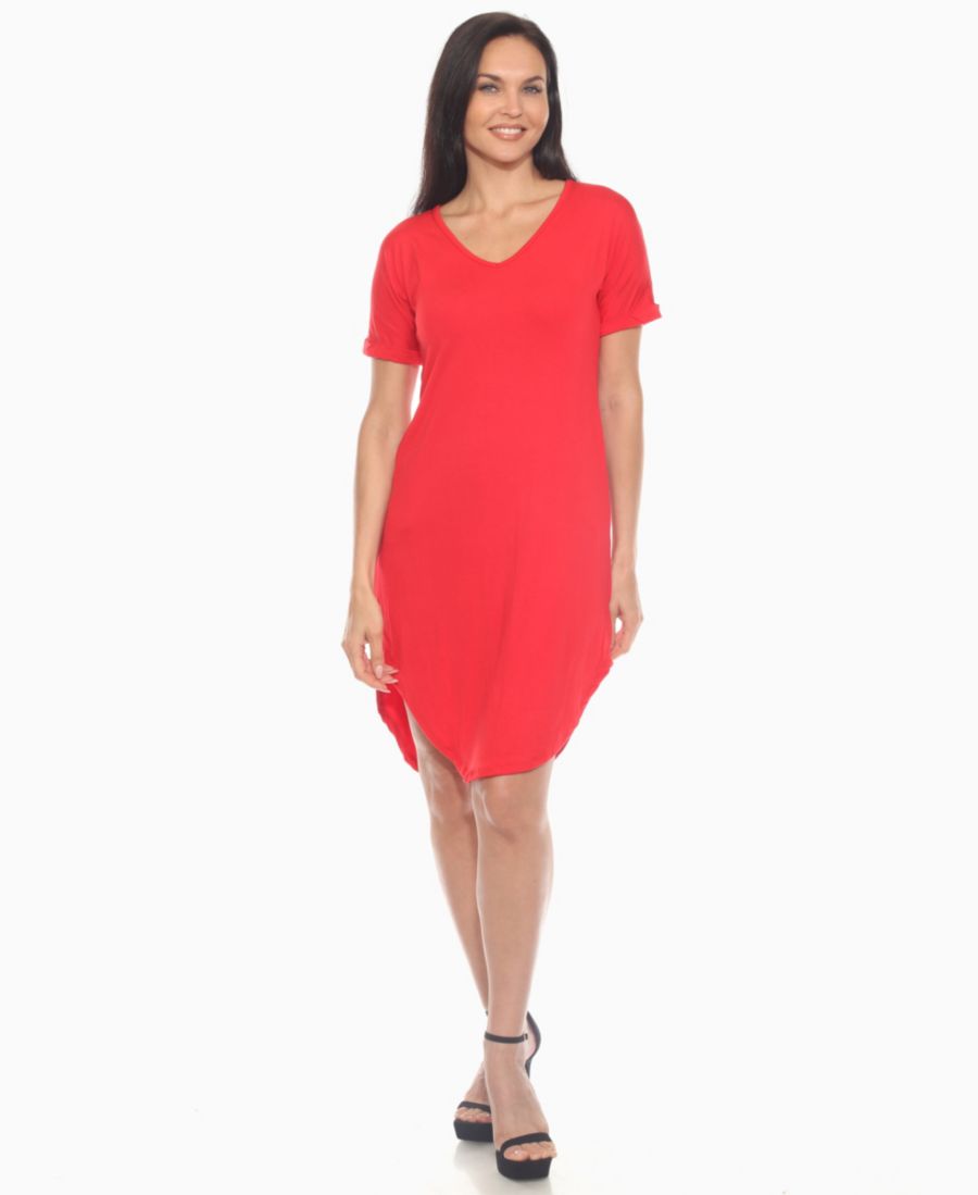 Женское платье с V-образным вырезом и длиной до колена White Mark, Red
Женское платье с V-образным вырезом и длиной до колена White Mark, Red