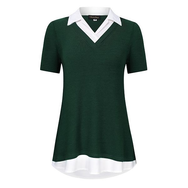 Женская футболка с V-образным вырезом и цветными вставками Yesfashion, Dark Green
Женская футболка с V-образным вырезом и цветными вставками Yesfashion, Dark Green