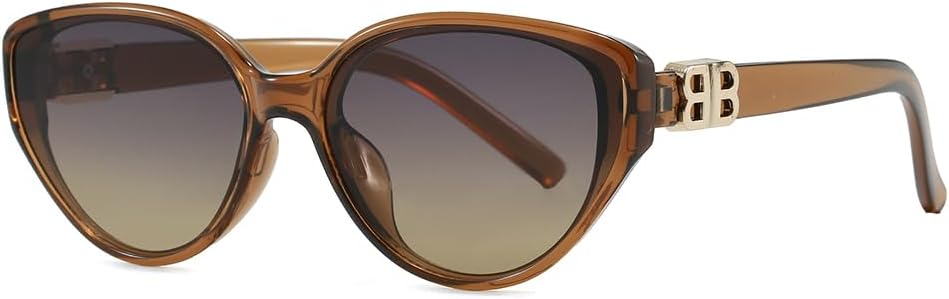 Модные солнцезащитные очки «кошачий глаз» со стильной оправой с двойным логотипом «B», градиентными/тонированными линзами и защитой от УФ-излучения ENSARJOE, Brown/Purple Yellow
Модные солнцезащитные очки «кошачий глаз» со стильной оправой с двойным логотипом «B», градиентными/тонированными линзами и защитой от УФ-излучения ENSARJOE, Brown/Purple Yellow