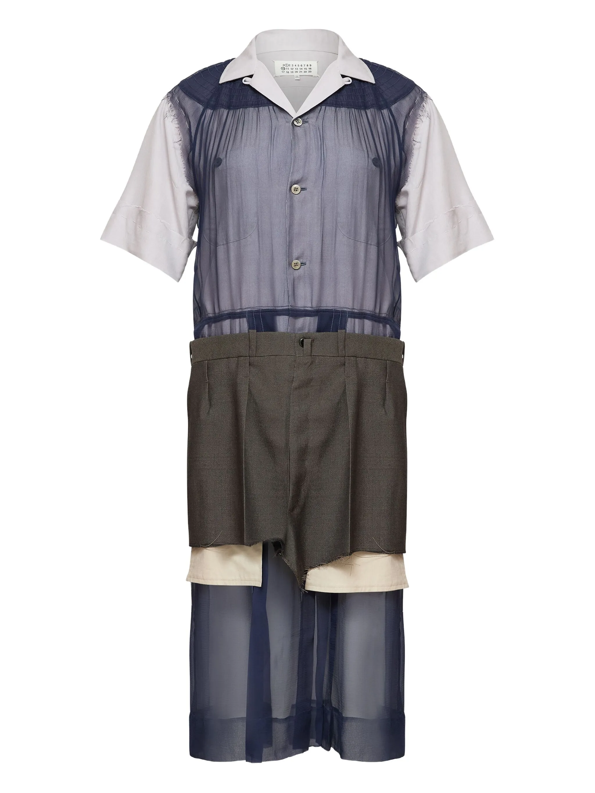 Многослойное платье миди Maison Margiela, синий
Многослойное платье миди Maison Margiela, синий