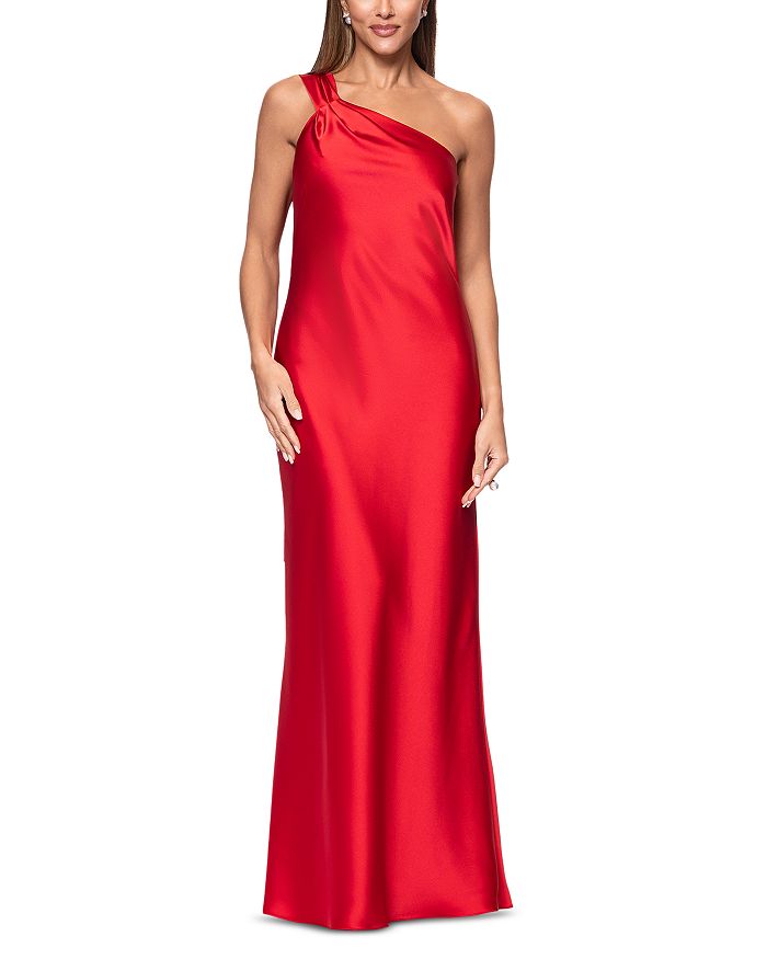 Атласное платье на одно плечо AQUA, красный
Атласное платье на одно плечо AQUA, красный