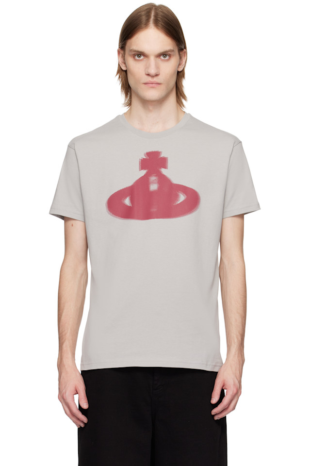 Футболка классическая с орнаментом в стиле полутонов Vivienne Westwood, серый
Футболка классическая с орнаментом в стиле полутонов Vivienne Westwood, серый