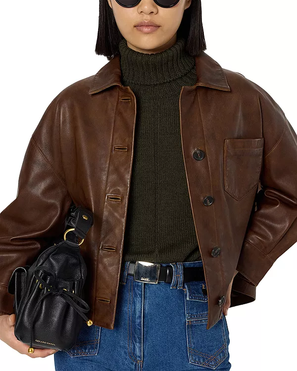 Кожаная куртка Николь Gerard Darel, коричневый
Кожаная куртка Николь Gerard Darel, коричневый