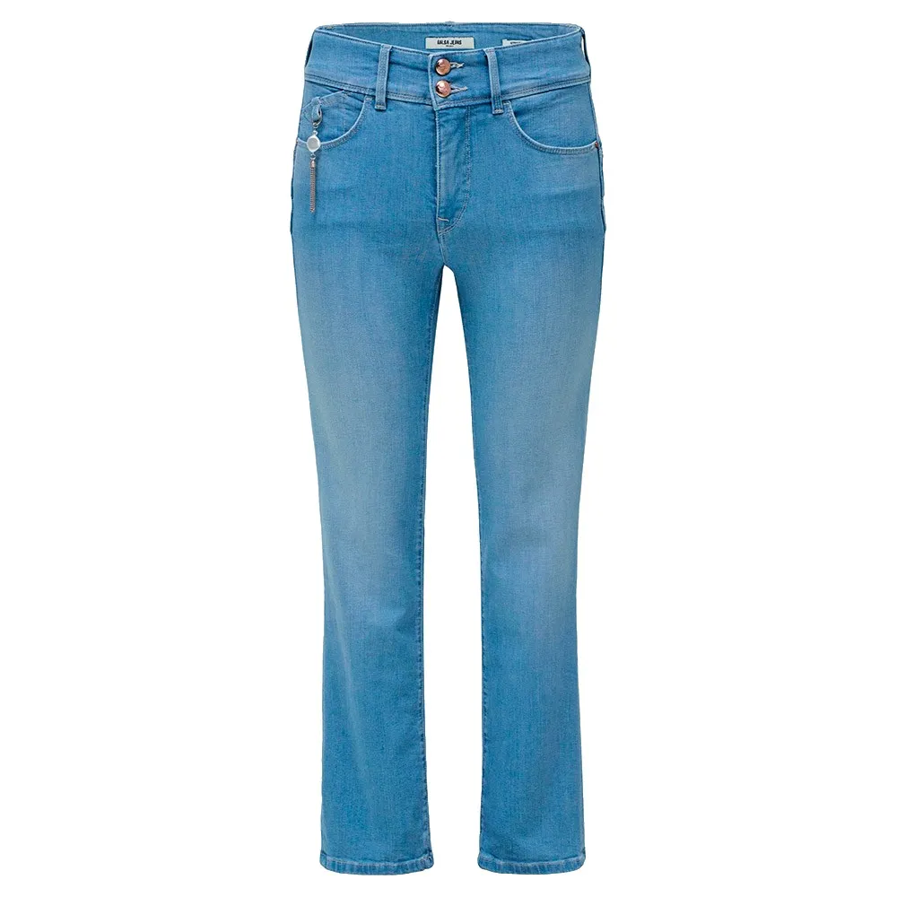 Джинсы Salsa Jeans с потайным карманом и расклешенным кроем, синий
Джинсы Salsa Jeans с потайным карманом и расклешенным кроем, синий