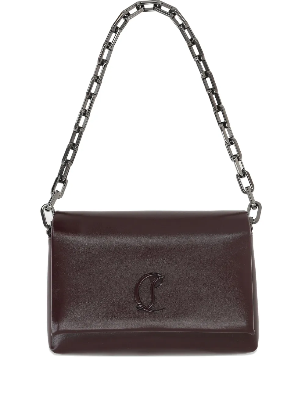 Сумка через плечо из кожи с цепочным ремешком Loubi54 Christian Louboutin, коричневый
Сумка через плечо из кожи с цепочным ремешком Loubi54 Christian Louboutin, коричневый