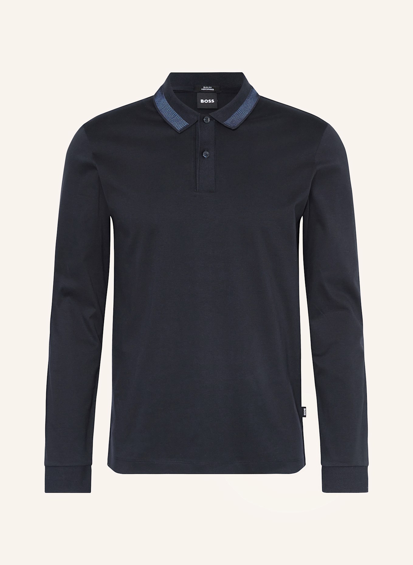 Рубашка поло из джерси Pleins Boss, синий 
Рубашка поло из джерси Pleins Boss, синий