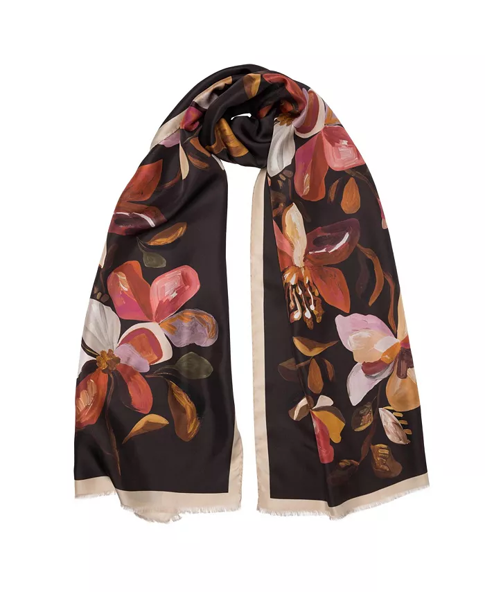 Элоиза - Большая шелковая шаль для женщин Elizabetta, коричневый
Элоиза - Большая шелковая шаль для женщин Elizabetta, коричневый