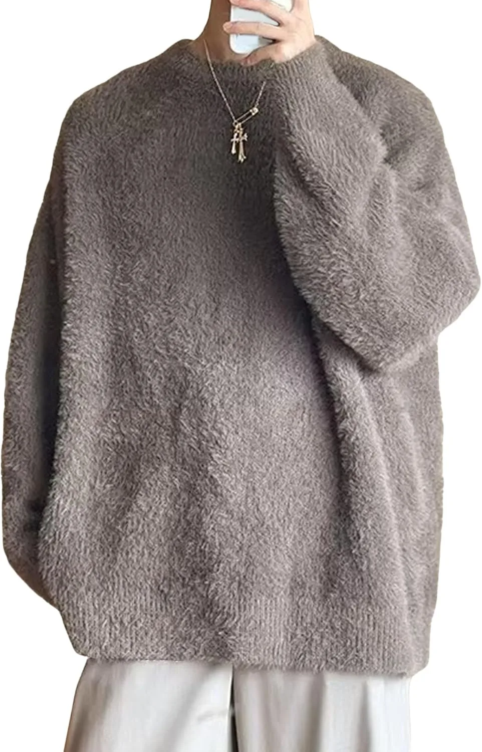 Мужской вязаный свитер Vintage с круглым воротом, мягкий и уютный
Мужской вязаный свитер Vintage с круглым воротом, мягкий и уютный