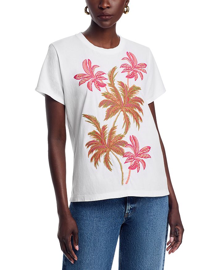 Калифорнийский свитшот с круглым вырезом Johnny Was, белый
Калифорнийский свитшот с круглым вырезом Johnny Was, белый