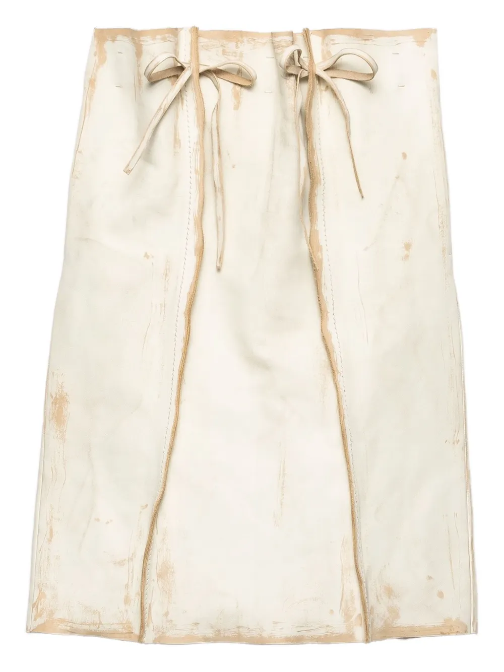 Кожаная юбка миди Prada, нейтральный
Кожаная юбка миди Prada, нейтральный