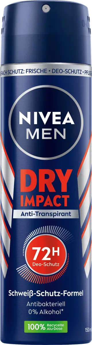 Антитранспирант Деоспрей Dry Impact 150мл NIVEA
Антитранспирант Деоспрей Dry Impact 150мл NIVEA