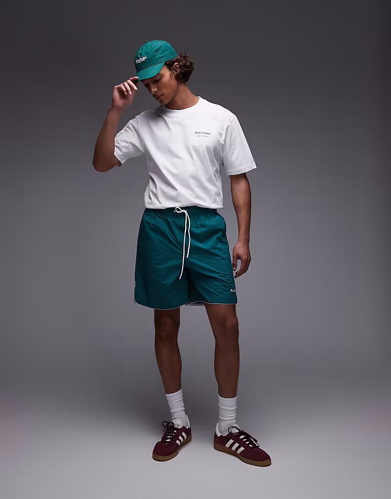 Короткие шорты Parlez enigma с логотипом в зеленом цвете
Короткие шорты Parlez enigma с логотипом в зеленом цвете