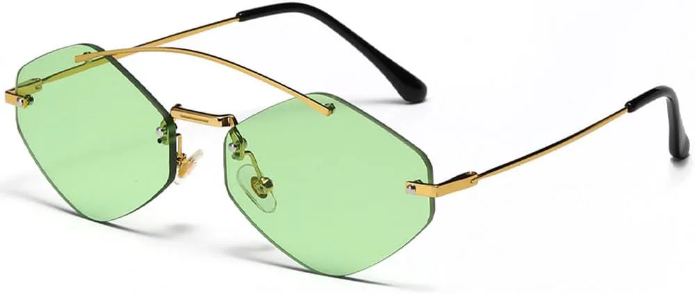 Модные солнцезащитные очки LVTFCO без оправы для мужчин и женщин, стильные очки из сплава металла, подарки для вечеринок, защита от ультрафиолета UV400, Gold Green
Модные солнцезащитные очки LVTFCO без оправы для мужчин и женщин, стильные очки из сплава металла, подарки для вечеринок, защита от ультрафиолета UV400, Gold Green