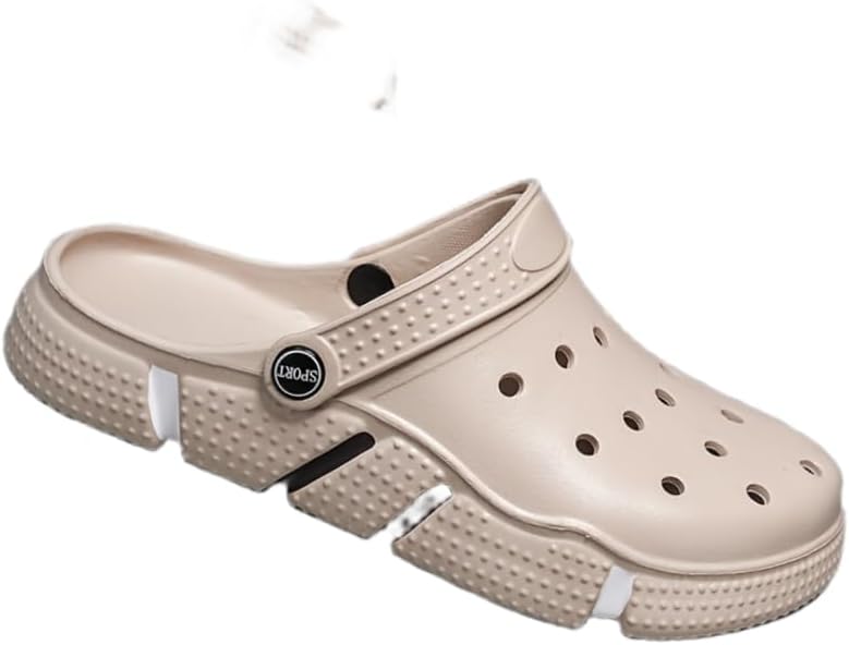 Мужские пляжные сандалии HoaloX с плоской подошвой, для садовых работ, легкие, противоскользящие, повседневного стиля, с открытым носком, хаки
Мужские пляжные сандалии HoaloX с плоской подошвой, для садовых работ, легкие, противоскользящие, повседневного стиля, с открытым носком, хаки