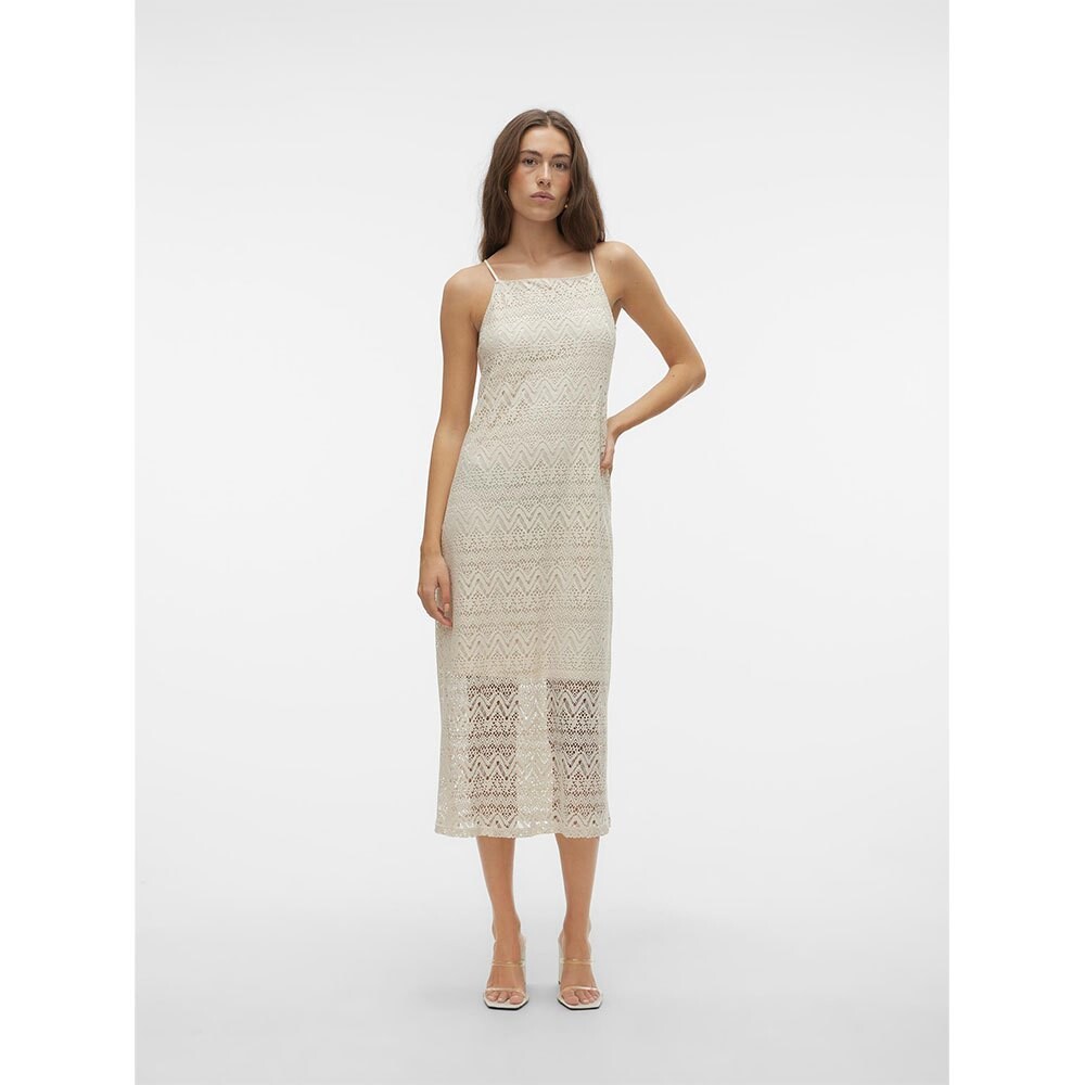 Платье Vero Moda Maya Calf Sleveless Long, бежевый
Платье Vero Moda Maya Calf Sleveless Long, бежевый